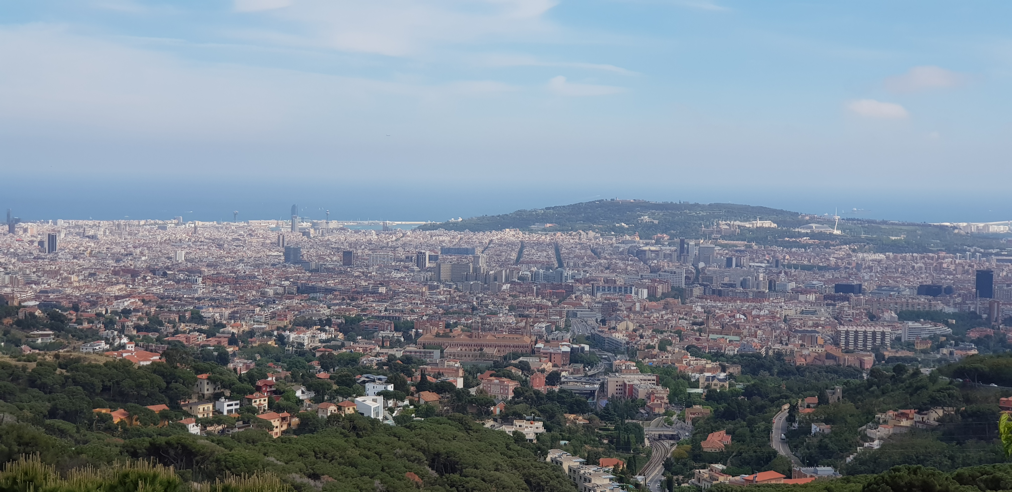 Panoramic view of Barcelona